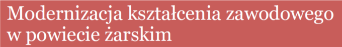 Modernizacja kształcenia zawodowego w powiecie żarskim